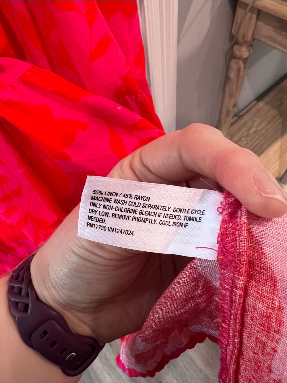 kate spade Hot Pink and Red Midi Dress - Picture 3 of 3